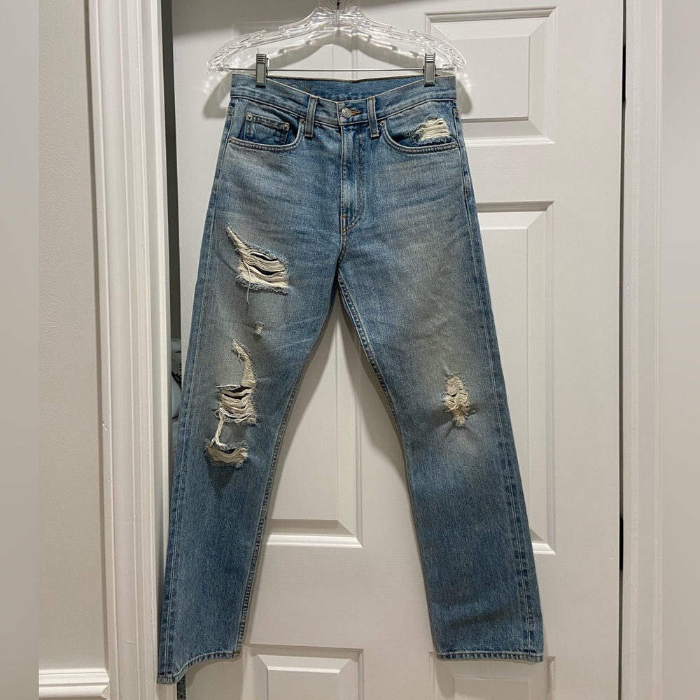 Brock Collection wright straight leg distressed jeans